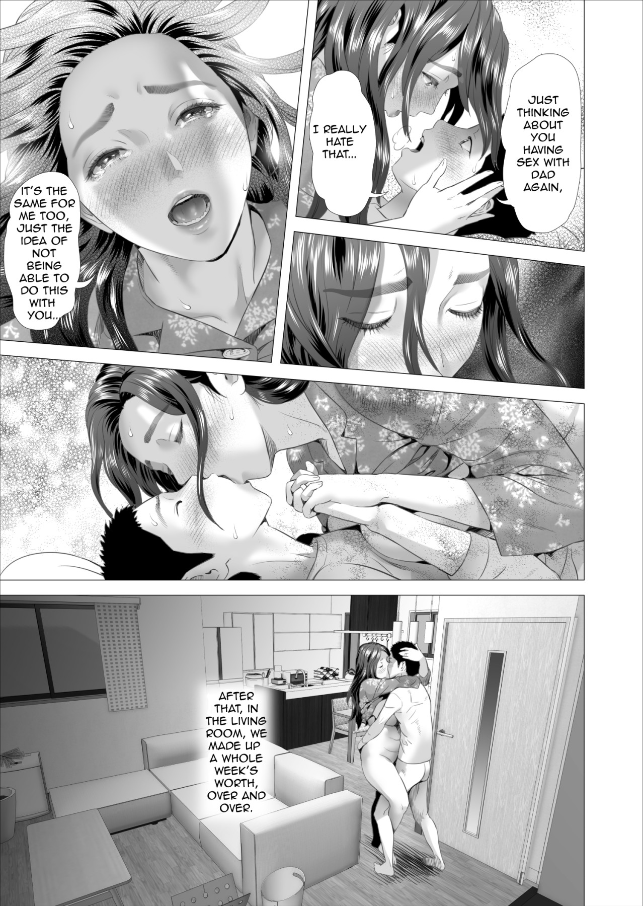 Hentai Manga Comic-Neighborhood Seduction. Son Making Love to His Mother Beside Her Husband-Read-17